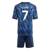 Arsenal Bukayo Saka #7 Replika babykläder Bortaställ Barn 2025-26 Kortärmad (+ korta byxor)